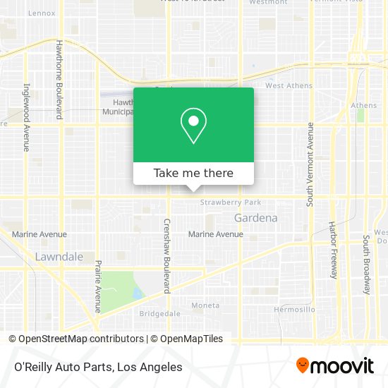 O'Reilly Auto Parts map