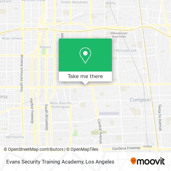 Evans Security Training Academy map