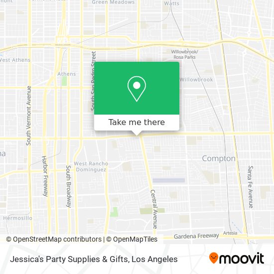 Mapa de Jessica's Party Supplies & Gifts