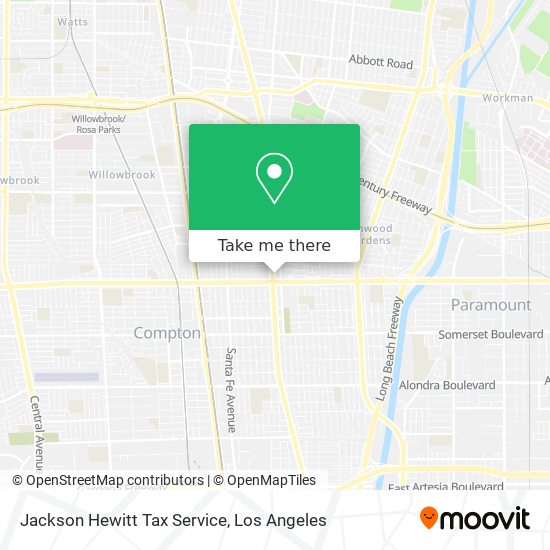 Jackson Hewitt Tax Service map