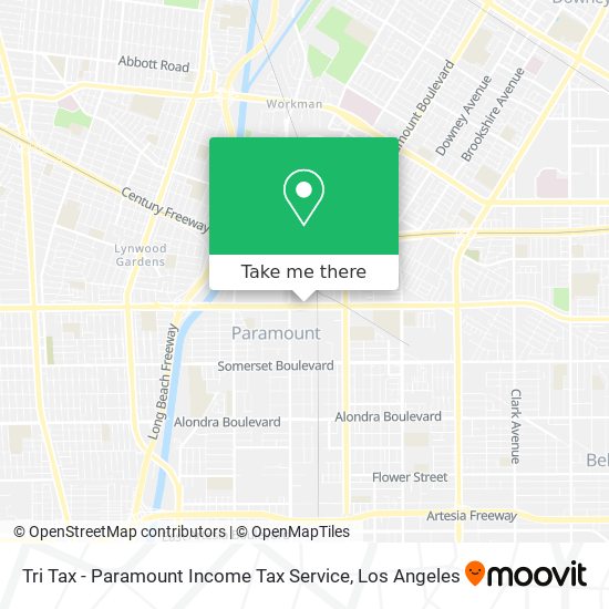 Mapa de Tri Tax - Paramount Income Tax Service