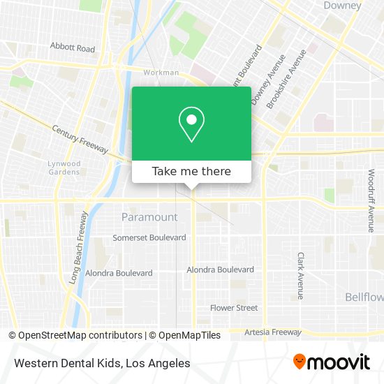 Western Dental Kids map