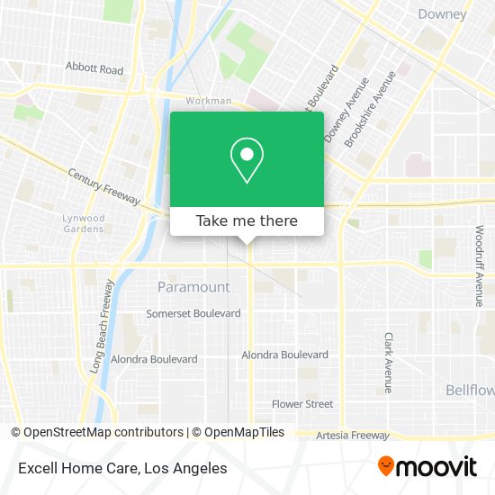 Excell Home Care map