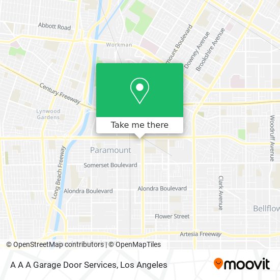 Mapa de A A A Garage Door Services