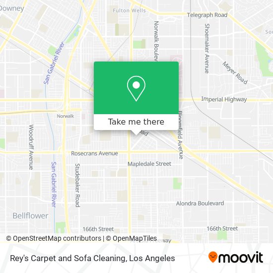 Rey's Carpet and Sofa Cleaning map