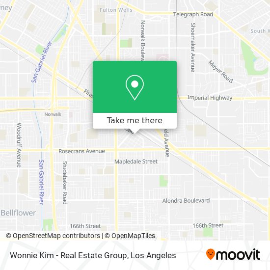 Wonnie Kim - Real Estate Group map