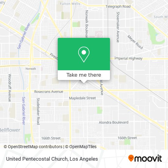 United Pentecostal Church map