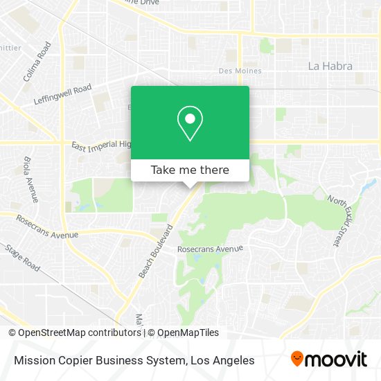 Mapa de Mission Copier Business System