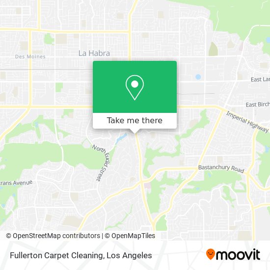 Fullerton Carpet Cleaning map