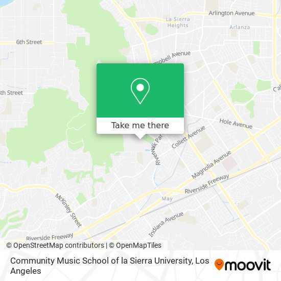 Community Music School of la Sierra University map