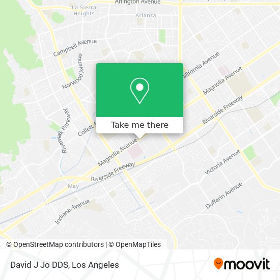 David J Jo DDS map