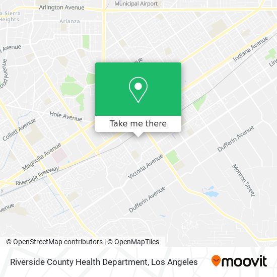 Mapa de Riverside County Health Department