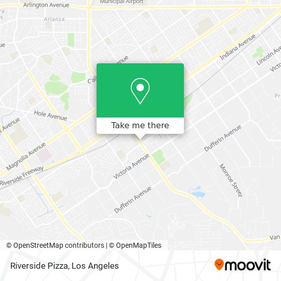 Riverside Pizza map