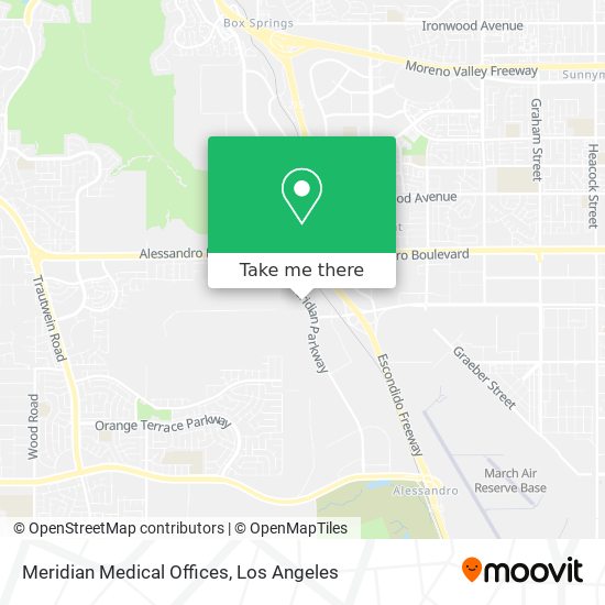 Meridian Medical Offices map