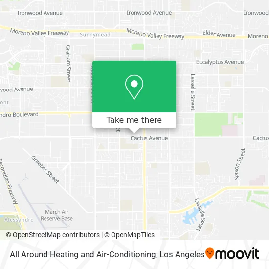 All Around Heating and Air-Conditioning map