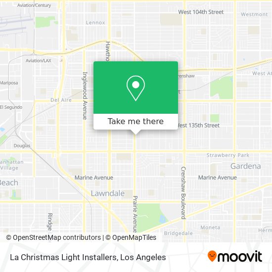 La Christmas Light Installers map