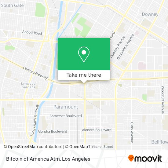 Mapa de Bitcoin of America Atm