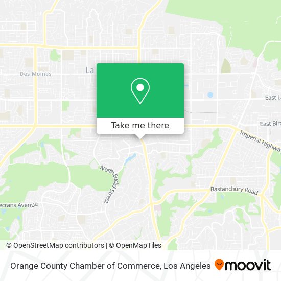 Orange County Chamber of Commerce map