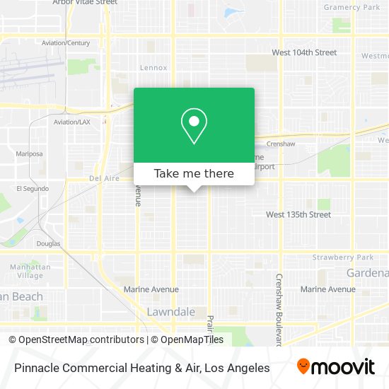 Pinnacle Commercial Heating & Air map
