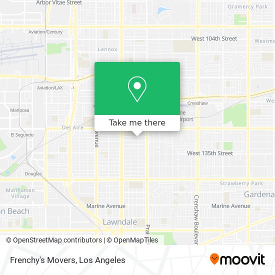 Frenchy's Movers map