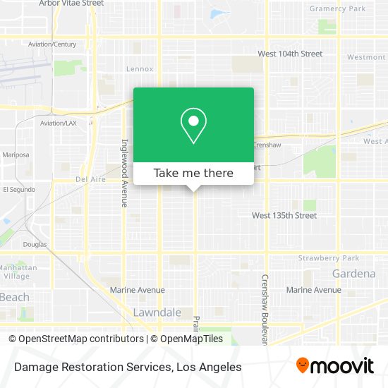 Mapa de Damage Restoration Services