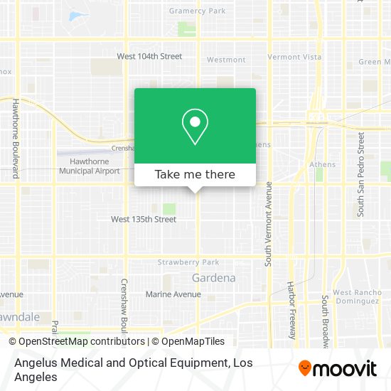 Angelus Medical and Optical Equipment map