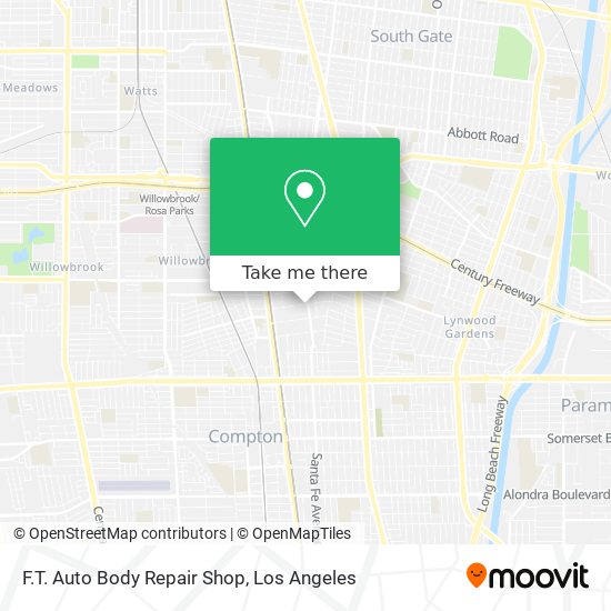 Mapa de F.T. Auto Body Repair Shop