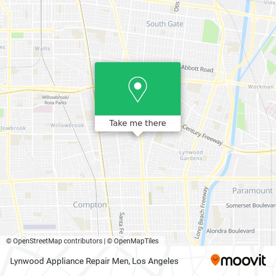 Mapa de Lynwood Appliance Repair Men