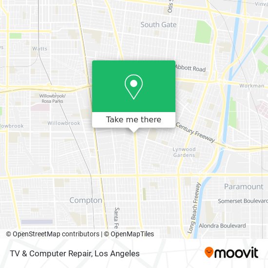 TV & Computer Repair map