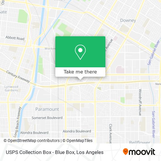 USPS Collection Box - Blue Box map