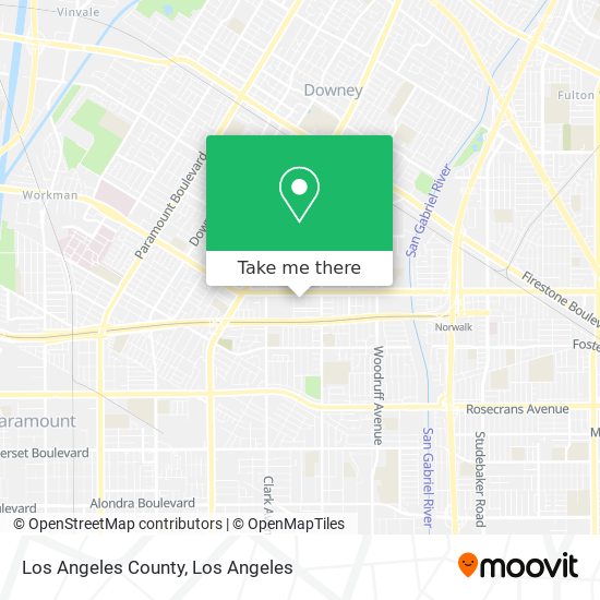 Mapa de Los Angeles County