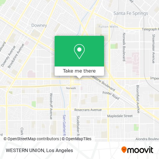 WESTERN UNION map