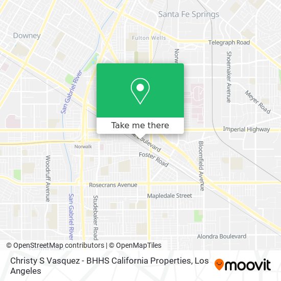 Christy S Vasquez - BHHS California Properties map