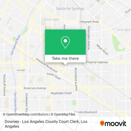 Mapa de Downey - Los Angeles County Court Clerk