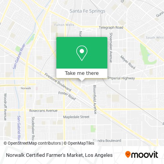 Mapa de Norwalk Certified Farmer's Market