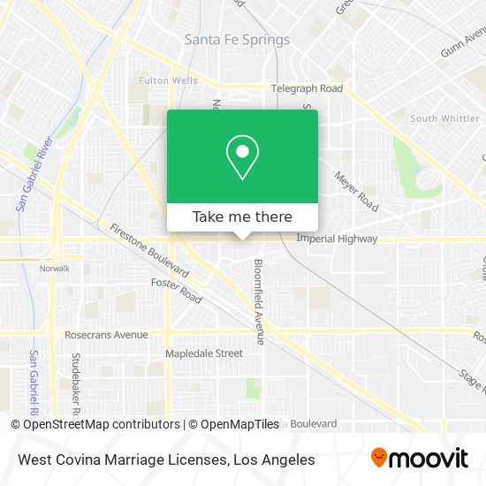 West Covina Marriage Licenses map