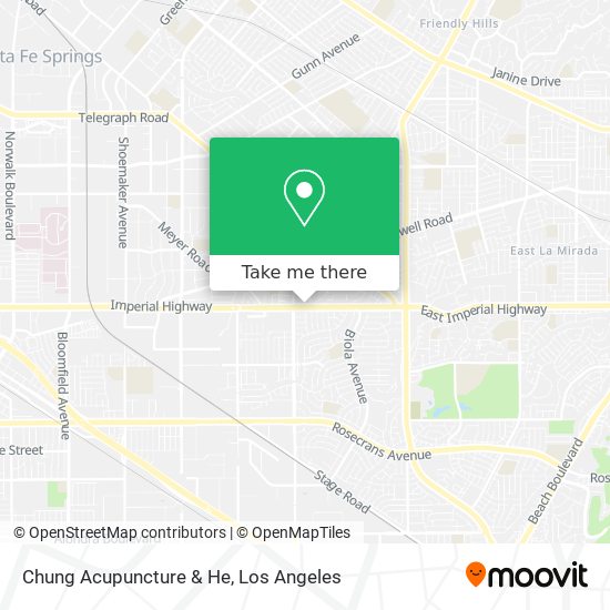 Chung Acupuncture & He map
