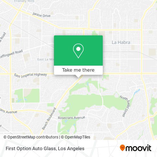 First Option Auto Glass map