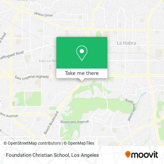 Foundation Christian School map