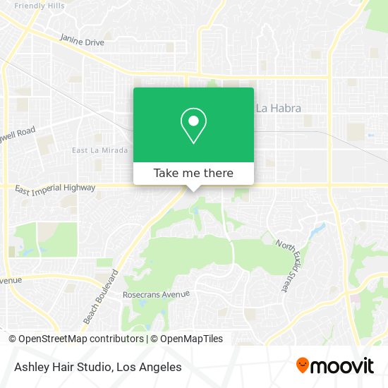 How to get to Ashley Hair Studio in La Habra by Bus?