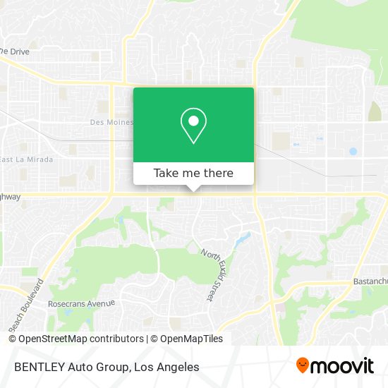 BENTLEY Auto Group map