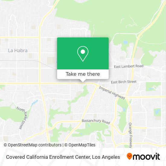 Mapa de Covered California Enrollment Center