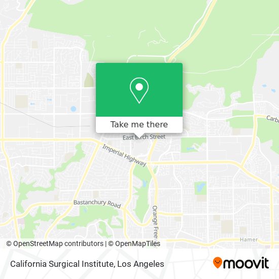 California Surgical Institute map