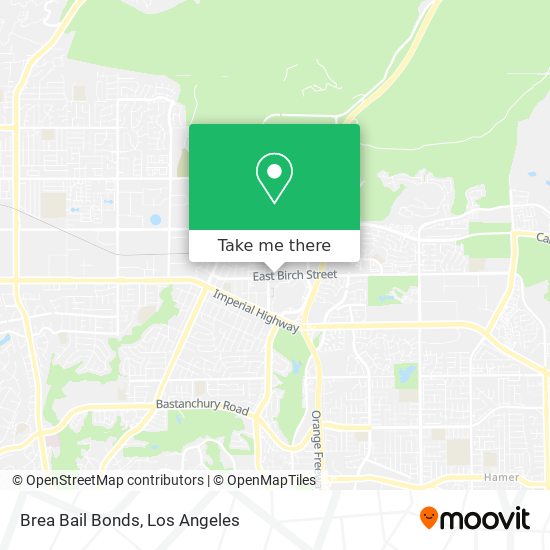 Brea Bail Bonds map