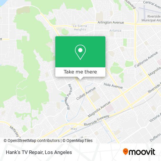 Hank's TV Repair map