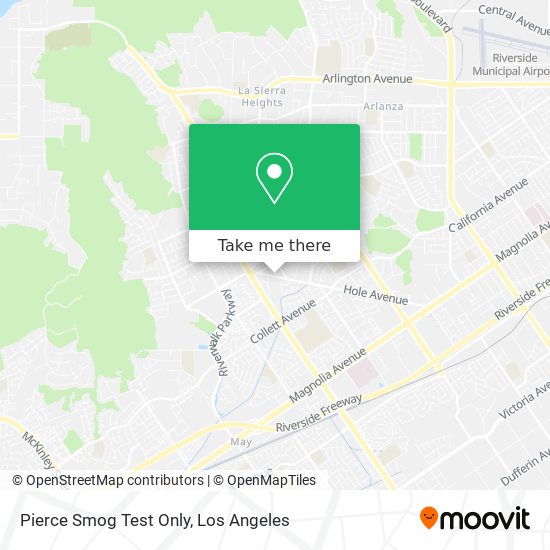 Mapa de Pierce Smog Test Only