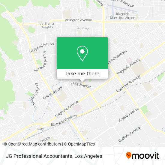 JG Professional Accountants map