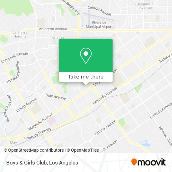 Mapa de Boys & Girls Club