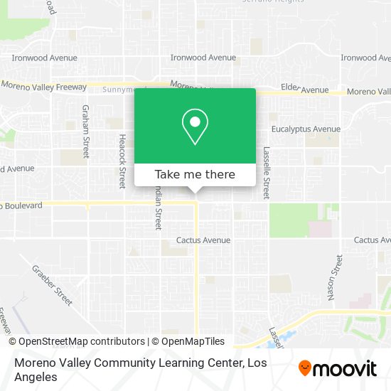 Mapa de Moreno Valley Community Learning Center