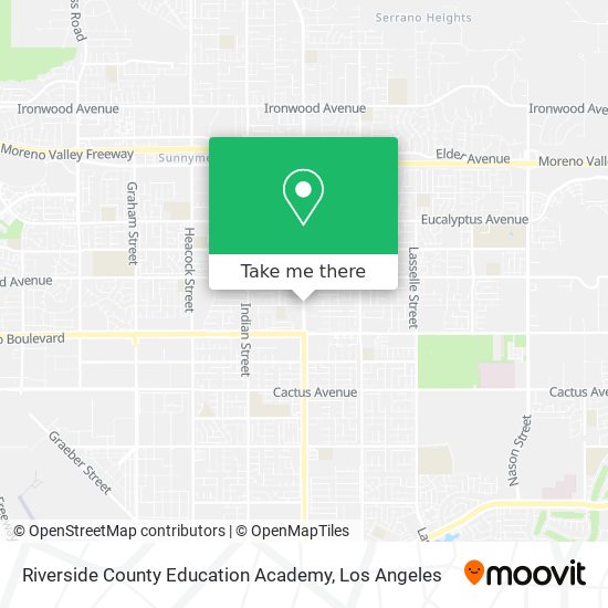 Mapa de Riverside County Education Academy